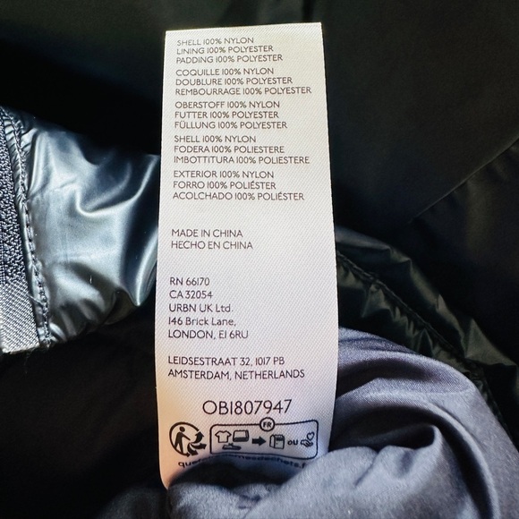 Anthropologie Pilcro Blue Quilted Shine Puffer Vest Women’s Sz Medium - Picture 10 of 10